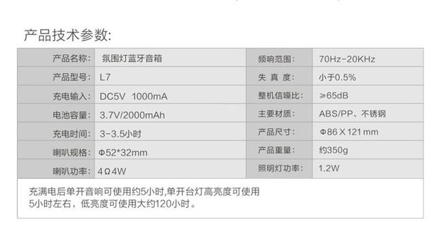 宝安蓝牙音箱厂家浅析七彩灯蓝牙音箱小夜灯